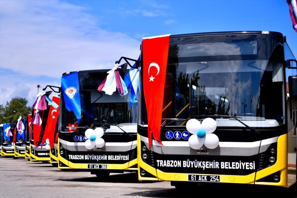 Trabzon Büyükşehir Belediyesi otobüs filonusu güçlendirdi