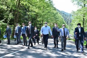 Sümela Manastırı ve Altındere Vadisi’nde yapılan çalışmaları yerinde incelediler