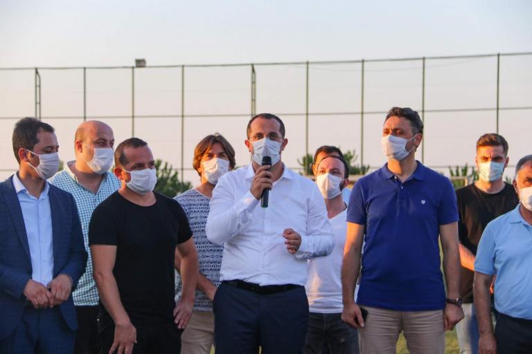 Akçaabat’ta ayak tenisi turnuvası