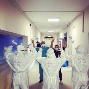 Trabzon’da sağlık çalışanlarından yeni yıl mesajı