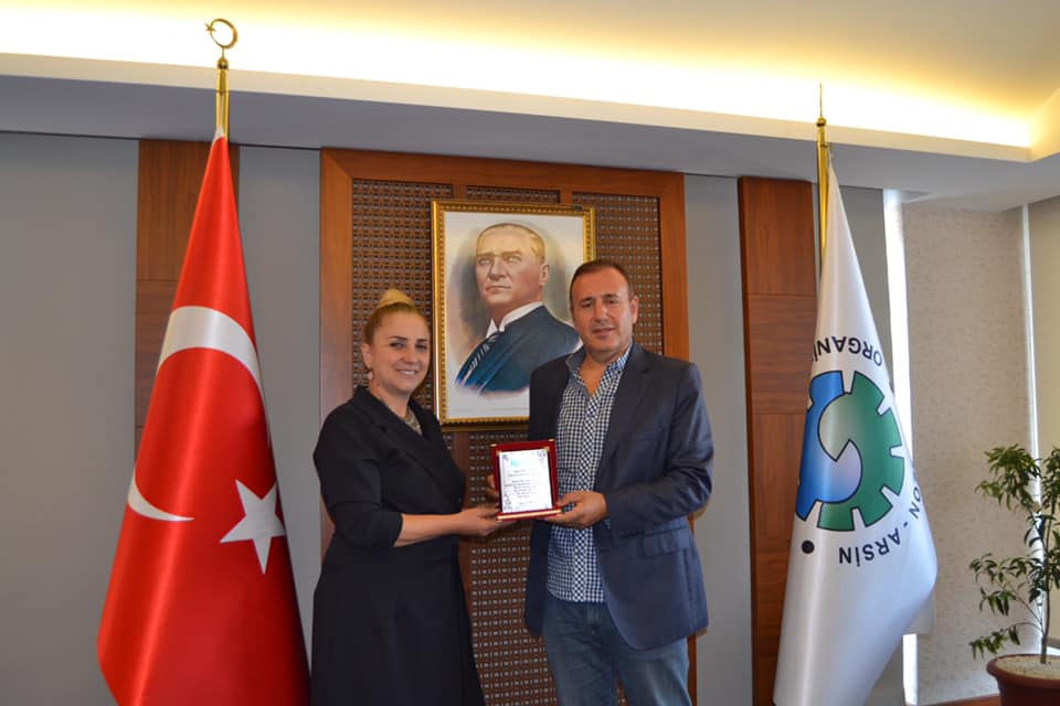 Arsin Organize Sanayi Bölgesi Yılın Sivil Toplum Örgütü Seçildi
