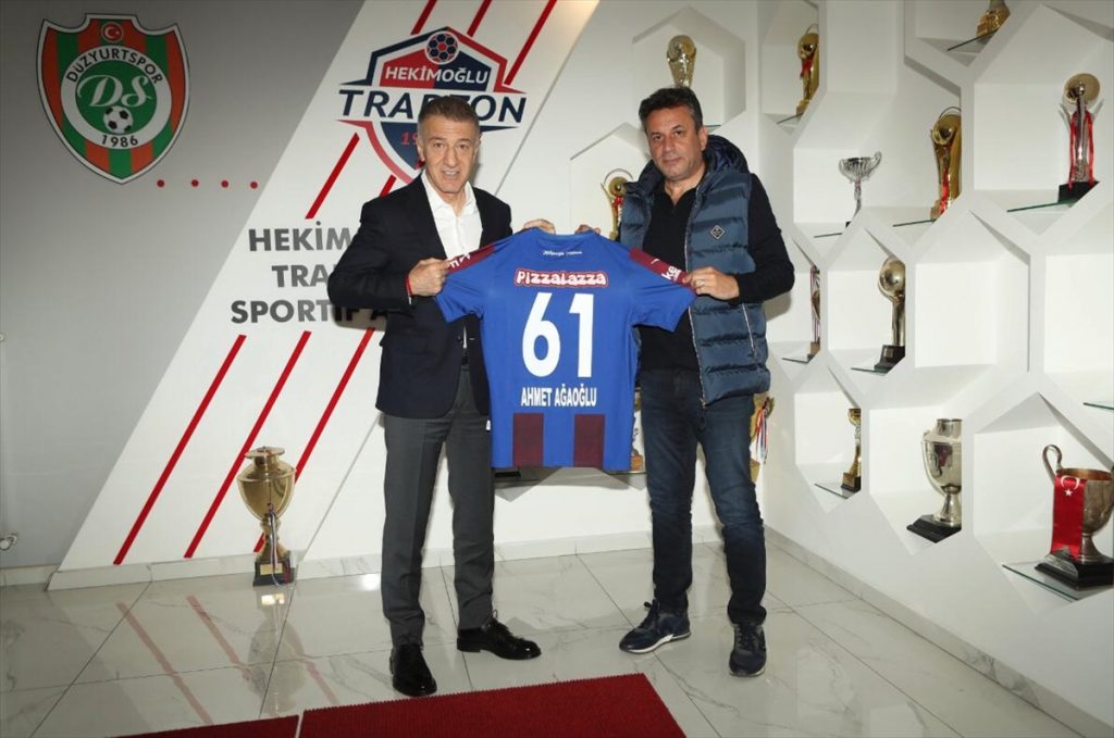 Trabzonspor Başkanı Ahmet Ağaoğlu, Hekimoğlu Trabzon’u ziyaret etti