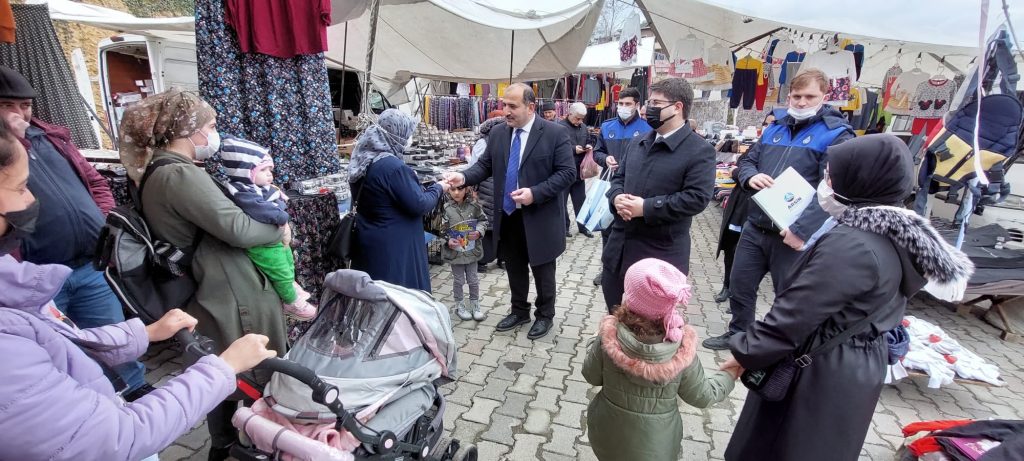 PAZAR YERİNDE VATANDAŞLARA ZİYARET