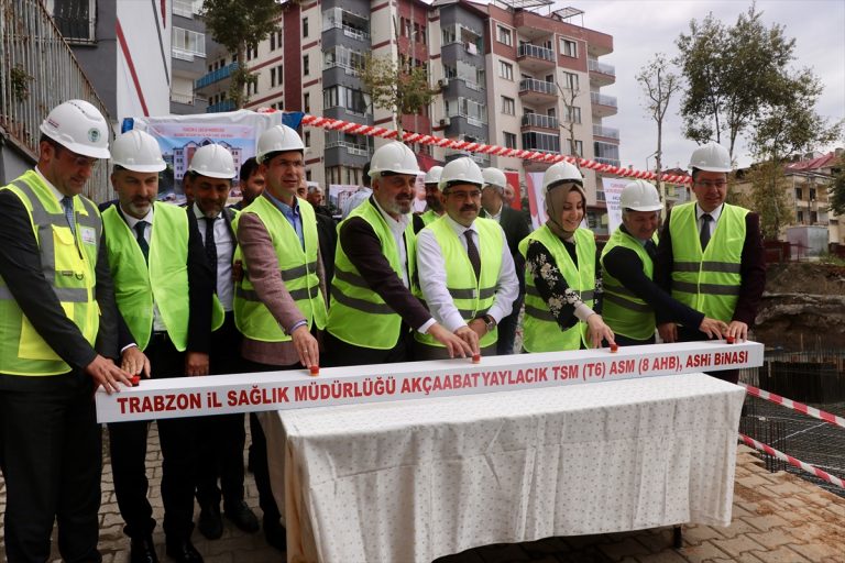 Trabzon’da Sağlık Hizmetleri İstasyonunun temeli atıldı