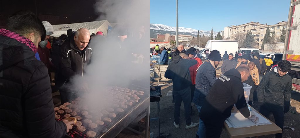 Akçaabat köftesi depremzedelerin emrinde