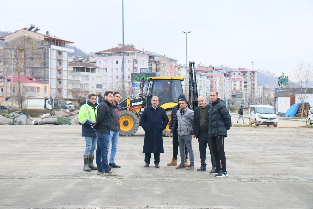 Arsin’de çalışmalar hız kesmeden sürüyor