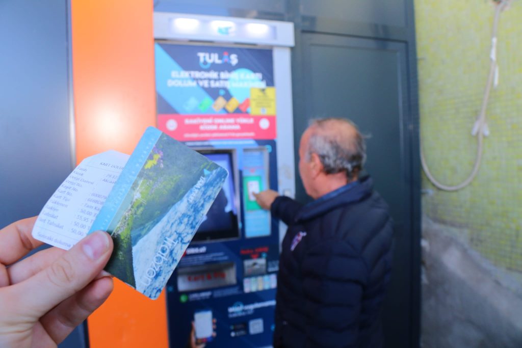 Arsin’de Otobüs Kart Dolum Noktası hizmet vermeye başladı