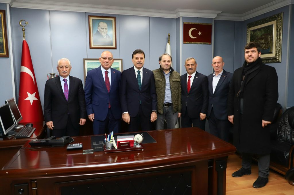 AK PARTİ ORTAHİSAR ADAYI AYDIN’DAN BAŞKAN KARA’YA ZİYARET