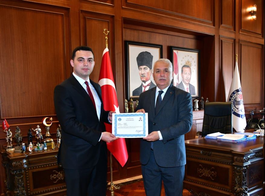 Vali Yıldırım Arsin Kaymakamını Kabul Etti