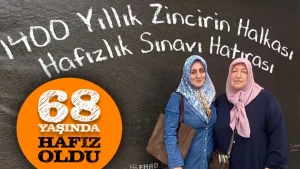 68 Yaşında hafız oldu
