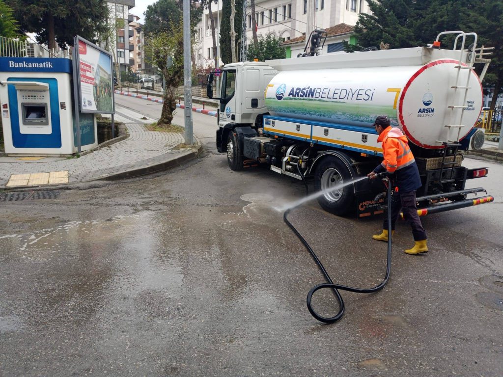 Arsin Belediyesi’nden Temizlik Seferberliği