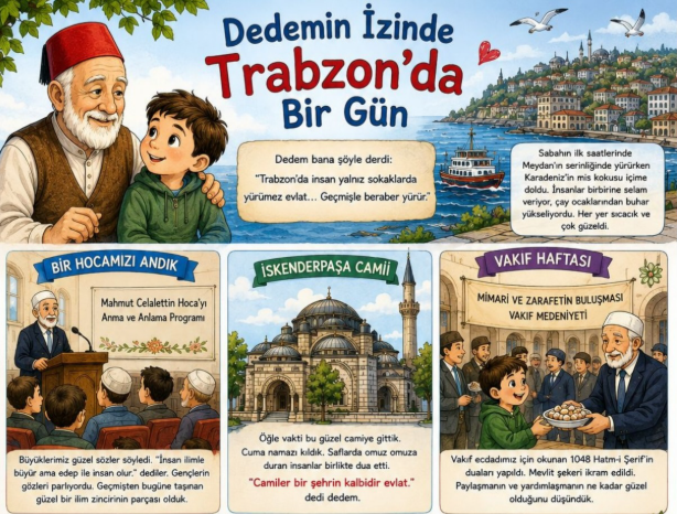 “Dedemin İzinde Trabzon’da Bir Gün” ile Aile ve Kültürel Değerler Çocukların Gözünden Anlatılıyor